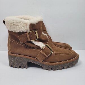 Donald Pliner Elix Women's Brown Suede Boots US Size 6M NWOT